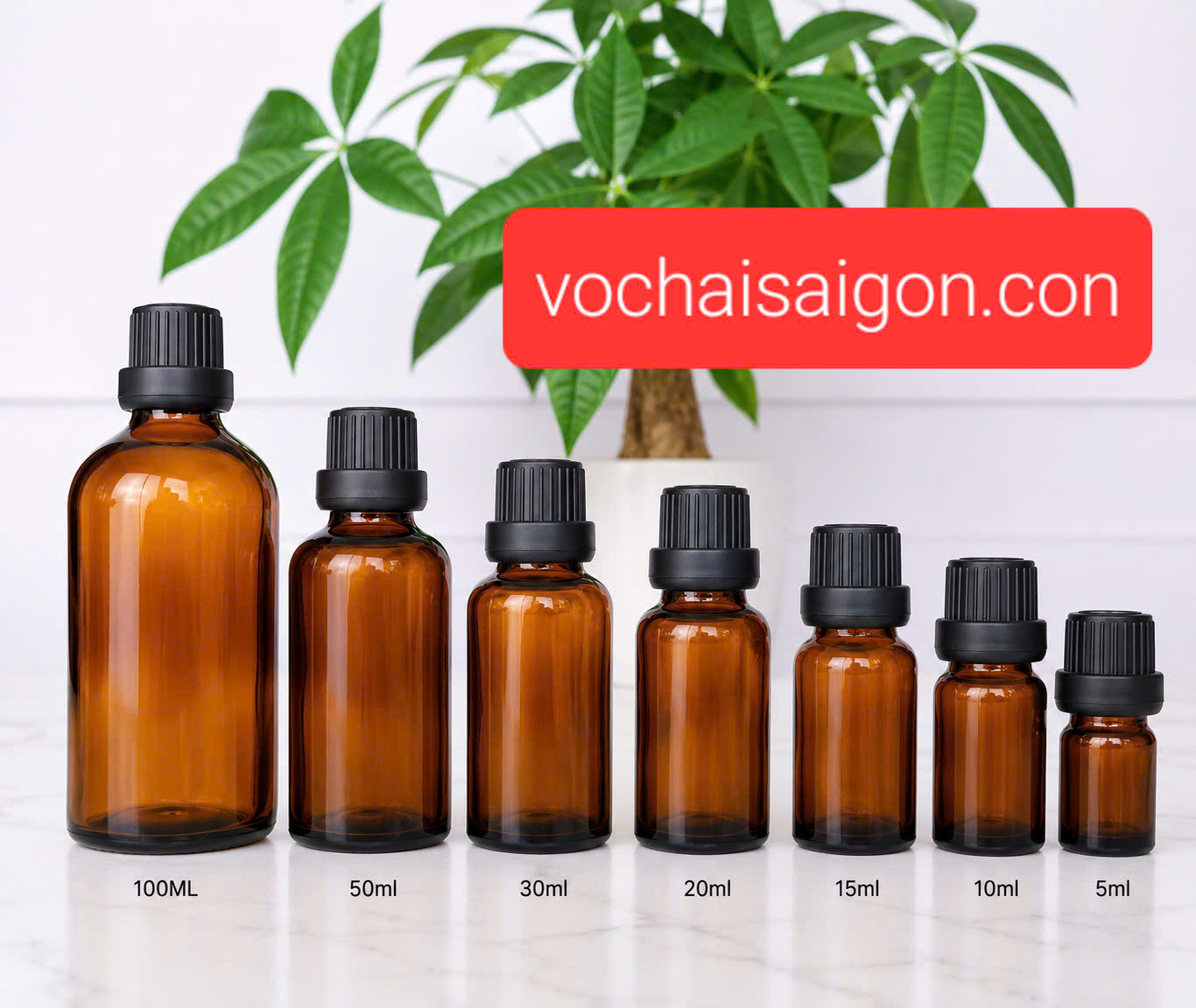 Chai tinh dầu 15ml nâu - Ảnh 3