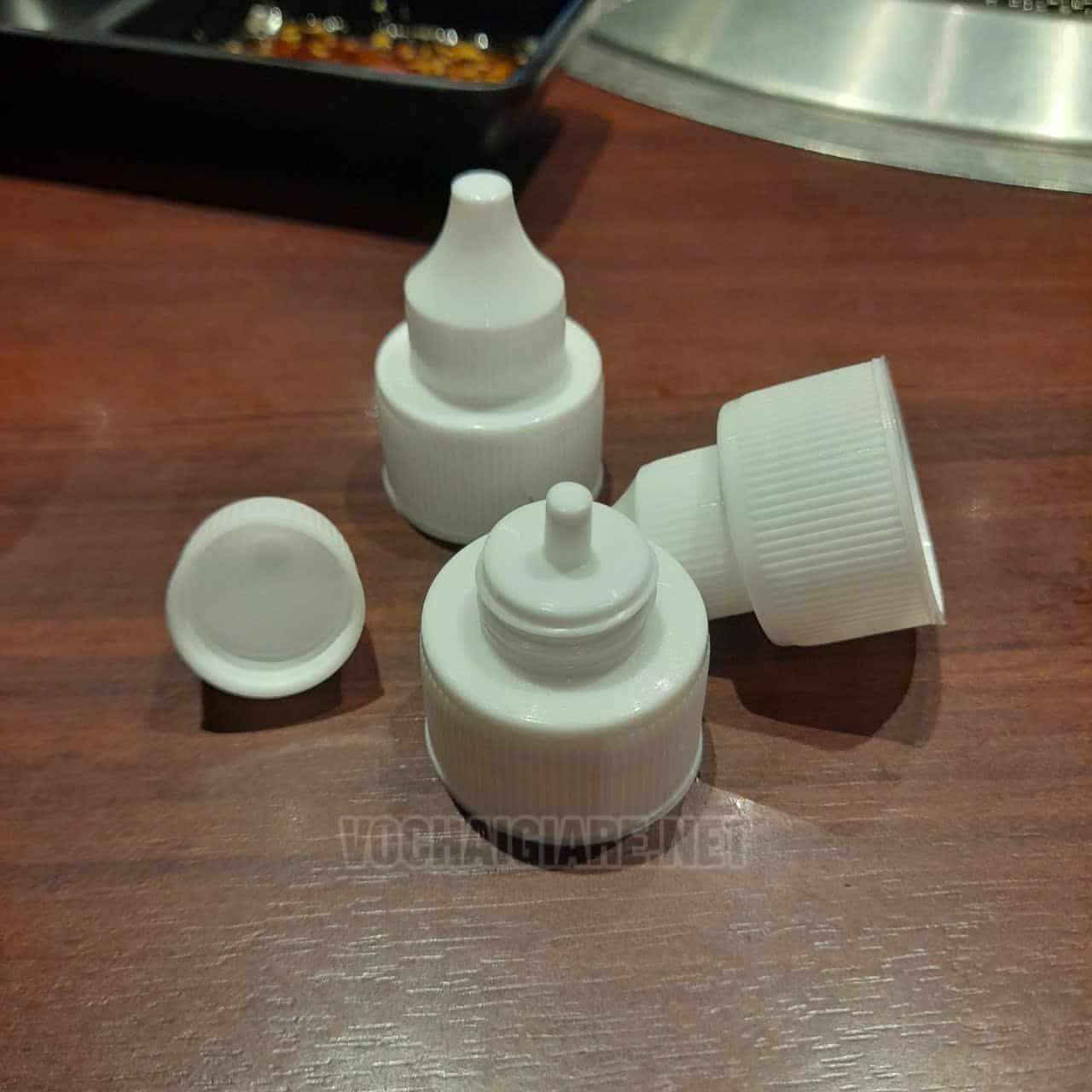 Nắp chai nước muối sinh lý - cổ cao - Ảnh 4